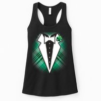 Cool St. Patrick's Day Tuxedo Irish Tux Womens Tank Top