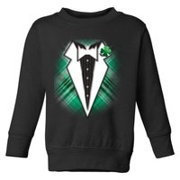 Cool St. Patrick's Day Tuxedo Irish Tux Toddler Sweatshirt