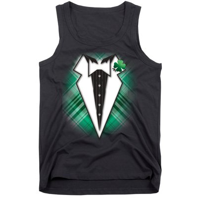 Cool St. Patrick's Day Tuxedo Irish Tux Tank Top