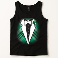 Cool St. Patrick's Day Tuxedo Irish Tux Tank Top