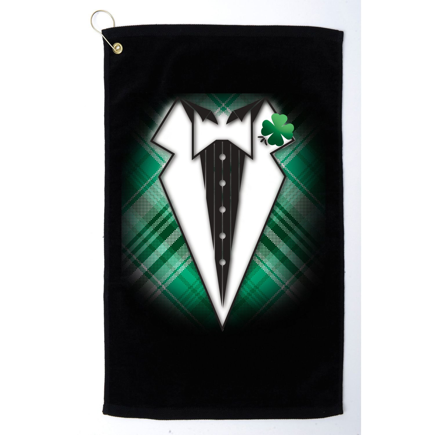 Cool St. Patrick's Day Tuxedo Irish Tux Golf Towel