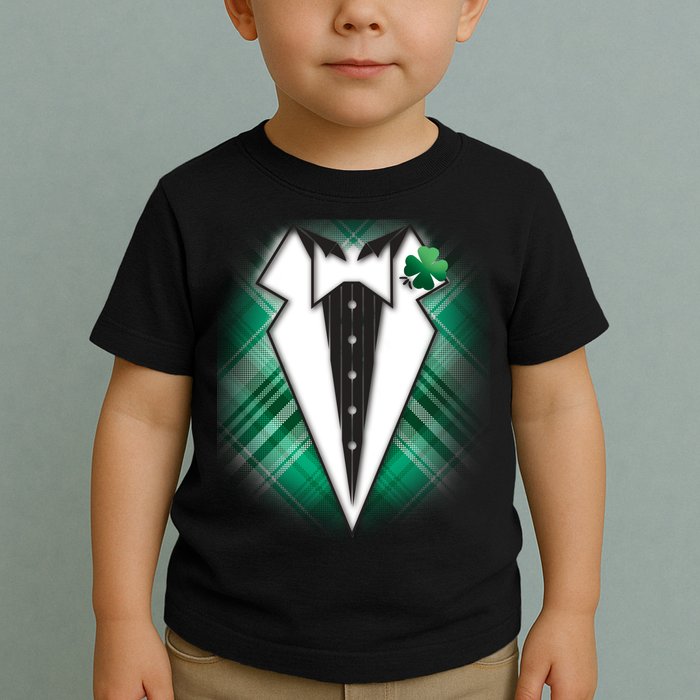 Cool St. Patrick's Day Tuxedo Irish Tux Toddler T-Shirt