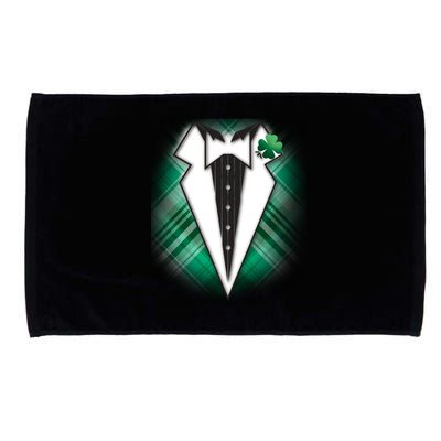 Cool St. Patrick's Day Tuxedo Irish Tux Microfiber Hand Towel
