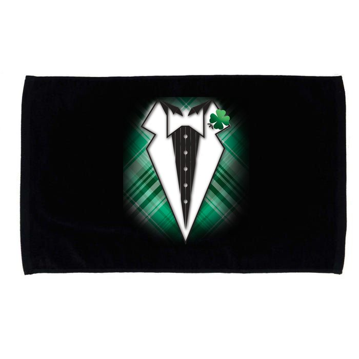 Cool St. Patrick's Day Tuxedo Irish Tux Microfiber Hand Towel
