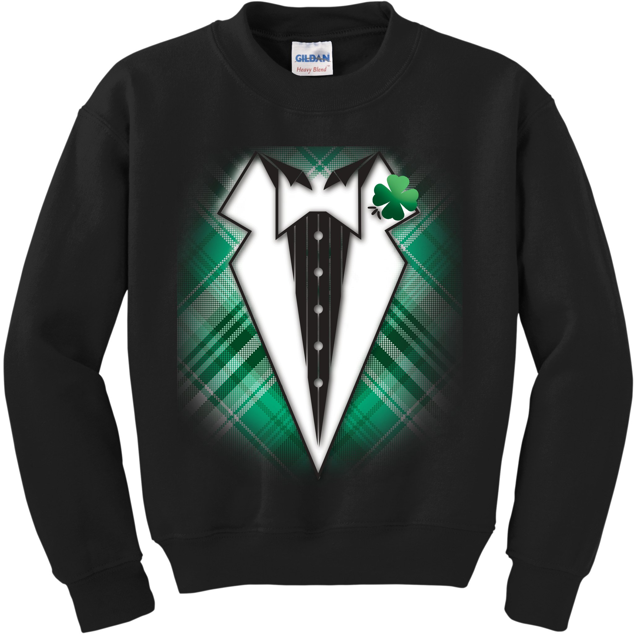Cool St. Patrick's Day Tuxedo Irish Tux Kids Sweatshirt