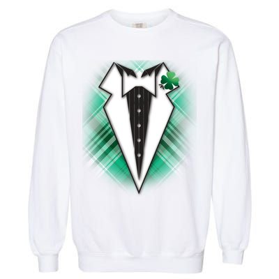 Cool St. Patrick's Day Tuxedo Irish Tux Garment-Dyed Sweatshirt