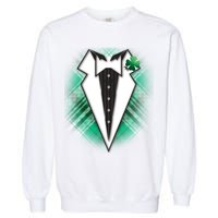 Cool St. Patrick's Day Tuxedo Irish Tux Garment-Dyed Sweatshirt