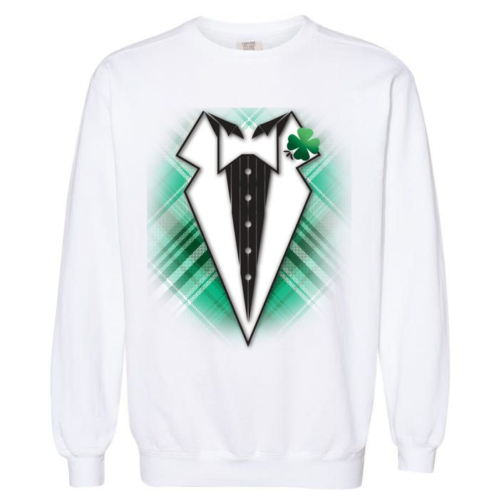 Cool St. Patrick's Day Tuxedo Irish Tux Garment-Dyed Sweatshirt