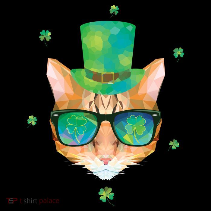 Cool St.Patrick's Day Clover Cat Daily Commute Backpack