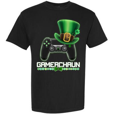 Cool St Patrick's Day Gamerchaun Game Controller Leprechaun Garment-Dyed Heavyweight T-Shirt