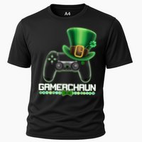 Cool St Patrick's Day Gamerchaun Game Controller Leprechaun Performance Shirt