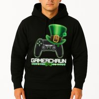 Cool St Patrick's Day Gamerchaun Game Controller Leprechaun Hoodie