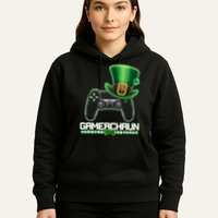 Cool St Patrick's Day Gamerchaun Game Controller Leprechaun Hoodie