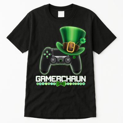 Cool St Patrick's Day Gamerchaun Game Controller Leprechaun Tall T-Shirt