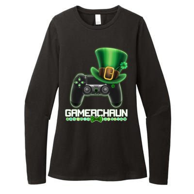 Cool St Patrick's Day Gamerchaun Game Controller Leprechaun Womens CVC Long Sleeve Shirt