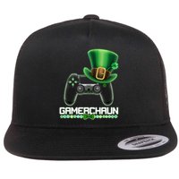 Cool St Patrick's Day Gamerchaun Game Controller Leprechaun Flatbill Hat