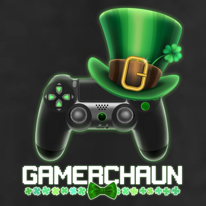 Cool St Patrick's Day Gamerchaun Game Controller Leprechaun Premium Pullover Hoodie