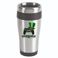 Cool St Patrick's Day Gamerchaun Game Controller Leprechaun 16oz Travel Tumbler