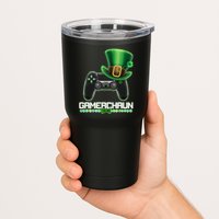 Cool St Patrick's Day Gamerchaun Game Controller Leprechaun Tumbler