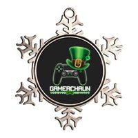 Cool St Patrick's Day Gamerchaun Game Controller Leprechaun Metallic Star Ornament