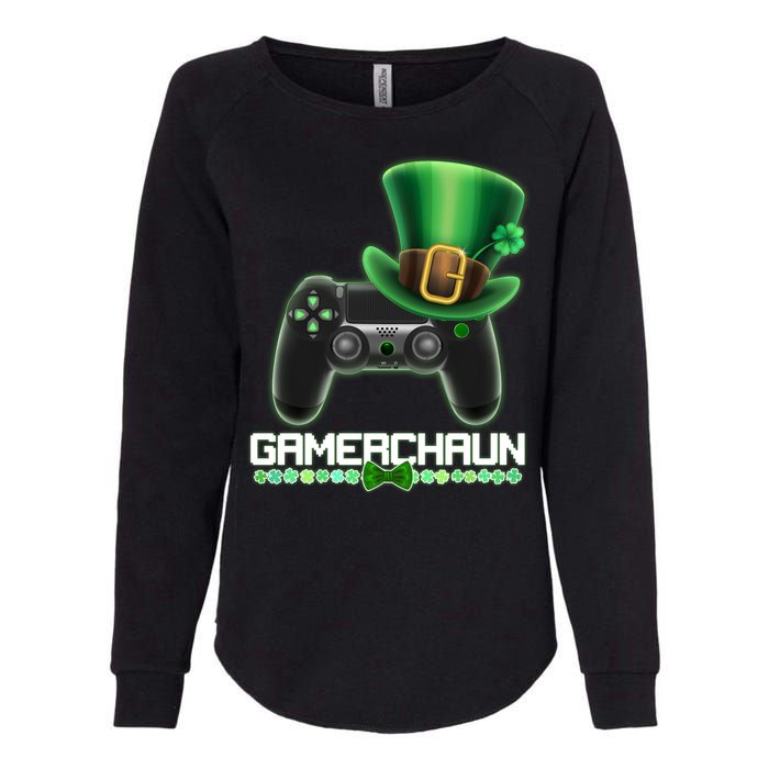 Cool St Patrick's Day Gamerchaun Game Controller Leprechaun Womens California Wash Sweatshirt