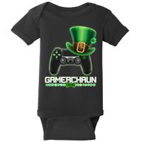 Cool St Patrick's Day Gamerchaun Game Controller Leprechaun Baby Bodysuit