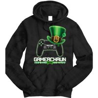 Cool St Patrick's Day Gamerchaun Game Controller Leprechaun Tie Dye Hoodie