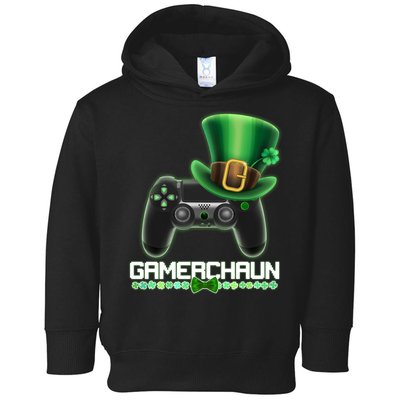 Cool St Patrick's Day Gamerchaun Game Controller Leprechaun Toddler Hoodie