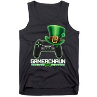 Cool St Patrick's Day Gamerchaun Game Controller Leprechaun Tank Top