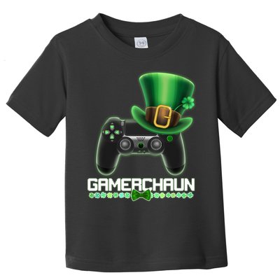 Cool St Patrick's Day Gamerchaun Game Controller Leprechaun Toddler T-Shirt