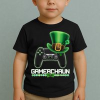 Cool St Patrick's Day Gamerchaun Game Controller Leprechaun Toddler T-Shirt