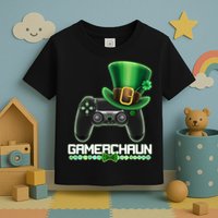 Cool St Patrick's Day Gamerchaun Game Controller Leprechaun Toddler T-Shirt