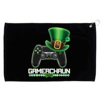 Cool St Patrick's Day Gamerchaun Game Controller Leprechaun Grommeted Golf Towel