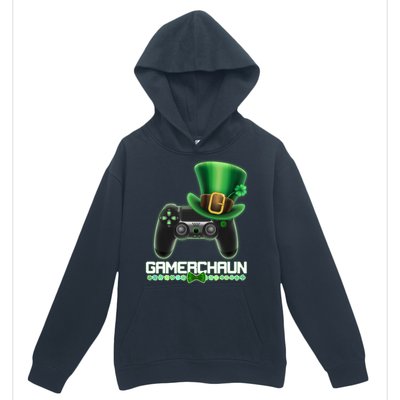 Cool St Patrick's Day Gamerchaun Game Controller Leprechaun Urban Pullover Hoodie