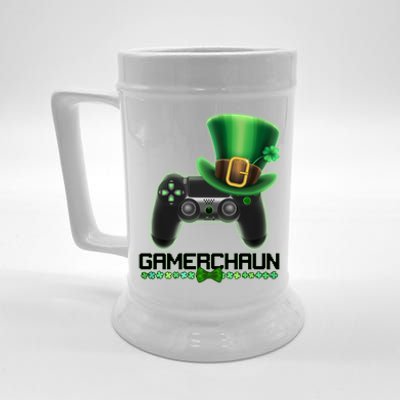 Cool St Patrick's Day Gamerchaun Game Controller Leprechaun Beer Stein