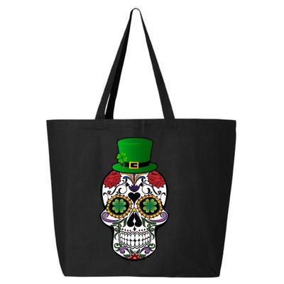 Cool St Patricks Day Irish Day Of The Dead Skull 25L Jumbo Tote