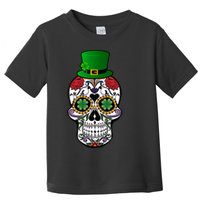 Cool St Patricks Day Irish Day Of The Dead Skull Toddler T-Shirt