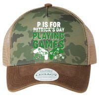 Cool St Patrick's Day P Is For Playing Games   Legacy Tie Dye Trucker Hat