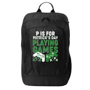 Cool St Patrick's Day P Is For Playing Games   City Backpack