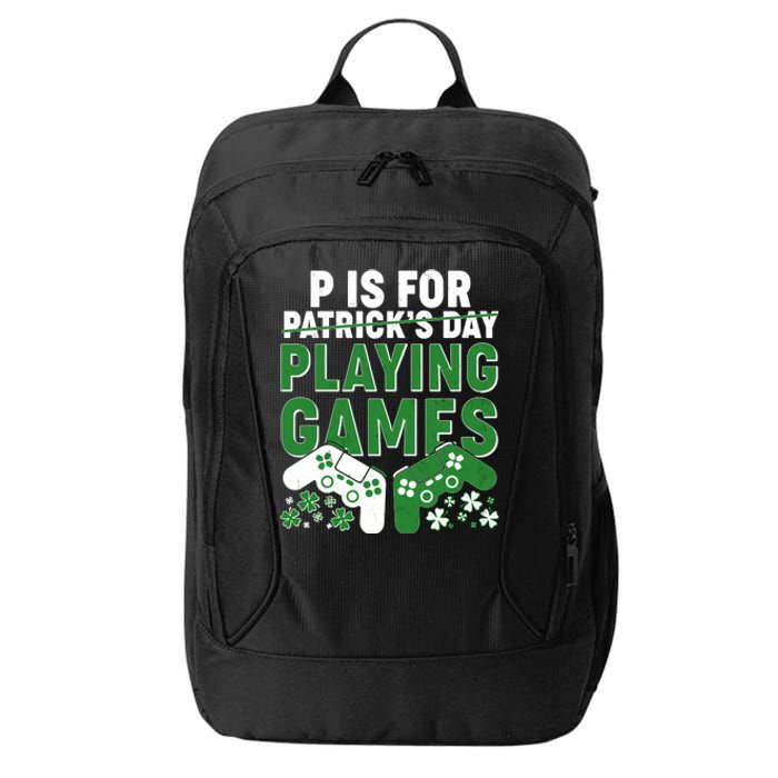 Cool St Patrick's Day P Is For Playing Games   City Backpack