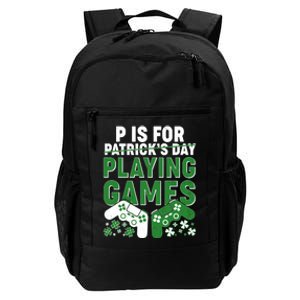 Cool St Patrick's Day P Is For Playing Games   Daily Commute Backpack