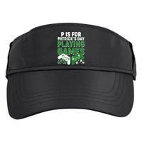 Cool St Patrick's Day P Is For Playing Games   Adult Drive Performance Visor