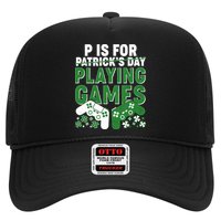 Cool St Patrick's Day P Is For Playing Games   Trucker Hat