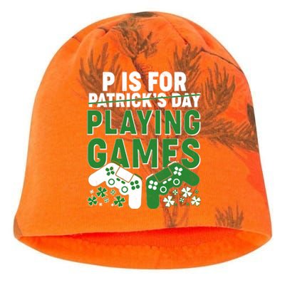 Cool St Patrick's Day P Is For Playing Games   Kati - Camo Knit Beanie