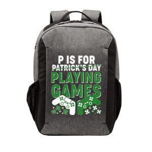 Cool St Patrick's Day P Is For Playing Games   Vector Backpack