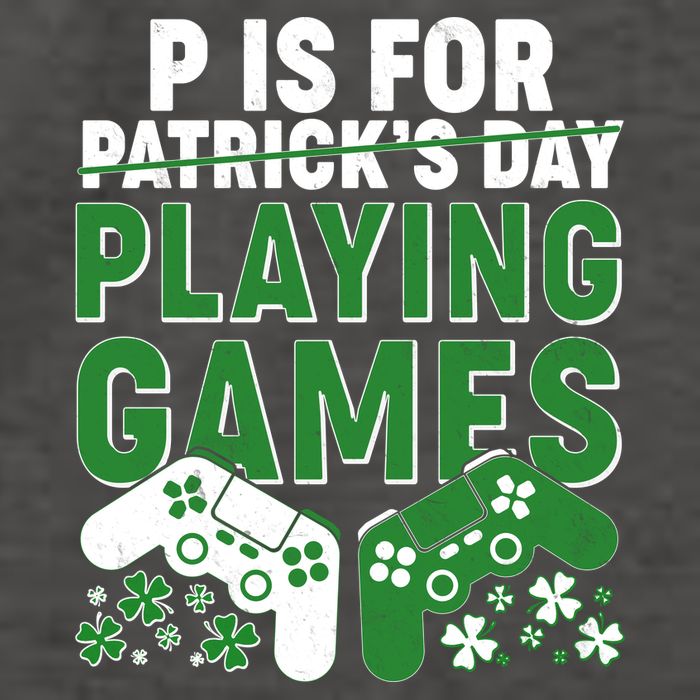 Cool St Patrick's Day P Is For Playing Games   Vector Backpack