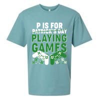 Cool St Patrick's Day P Is For Playing Games   Sueded Cloud Jersey T-Shirt