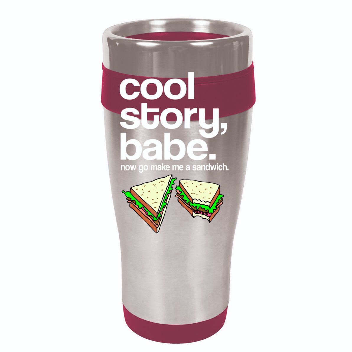 Cool Story Babe Now Make Me a Sandwich V-Neck T-Shirt