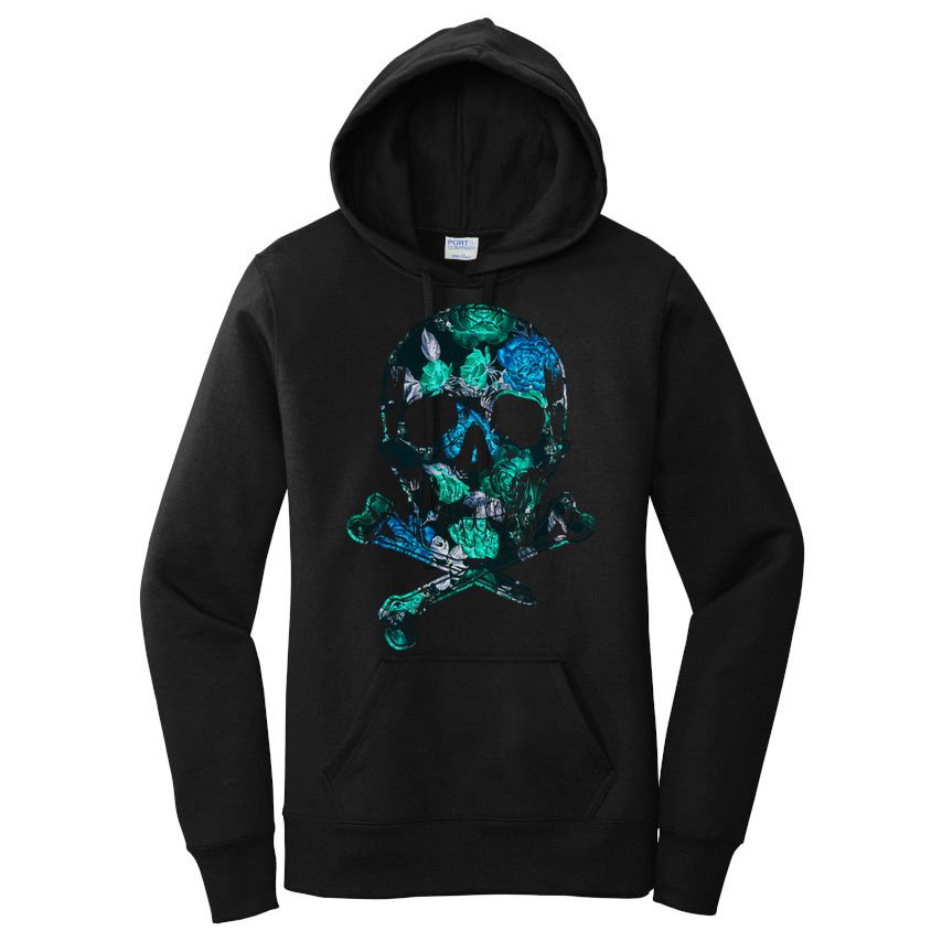 Cool Summer Graphic Skull Women's Pullover Hoodie
