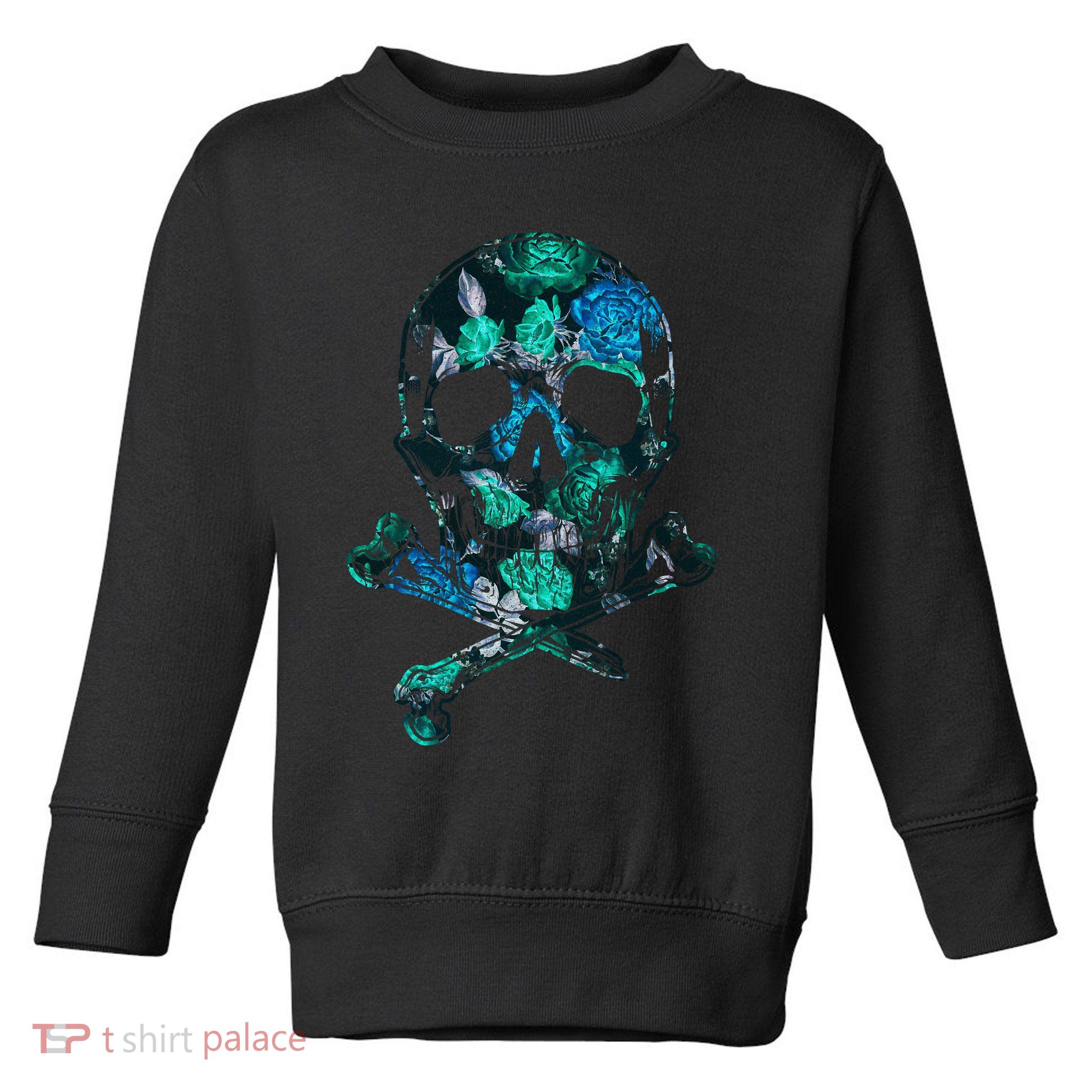Cool Summer Graphic Skull Toddler Sweatshirt